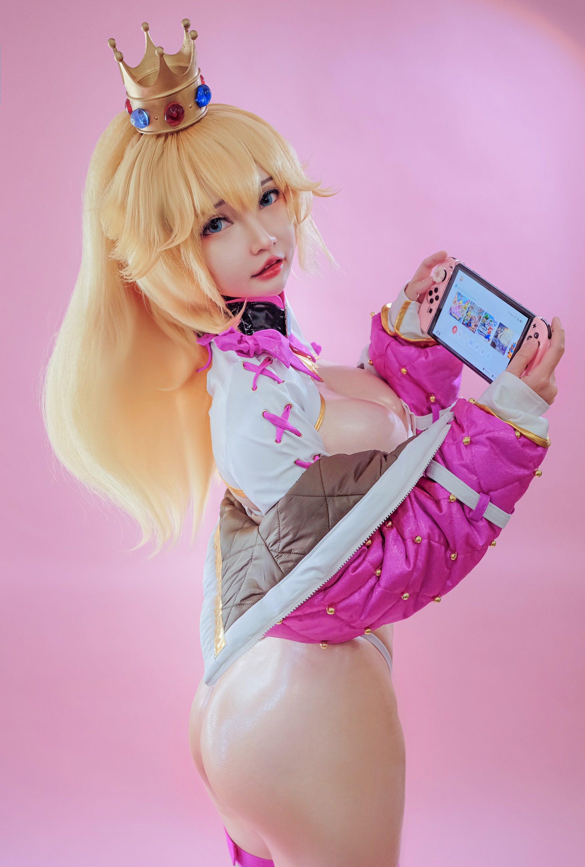 图片[1]-Potato Godzilla – NO.166 Peach Gamer Girl[27P]-XikXak